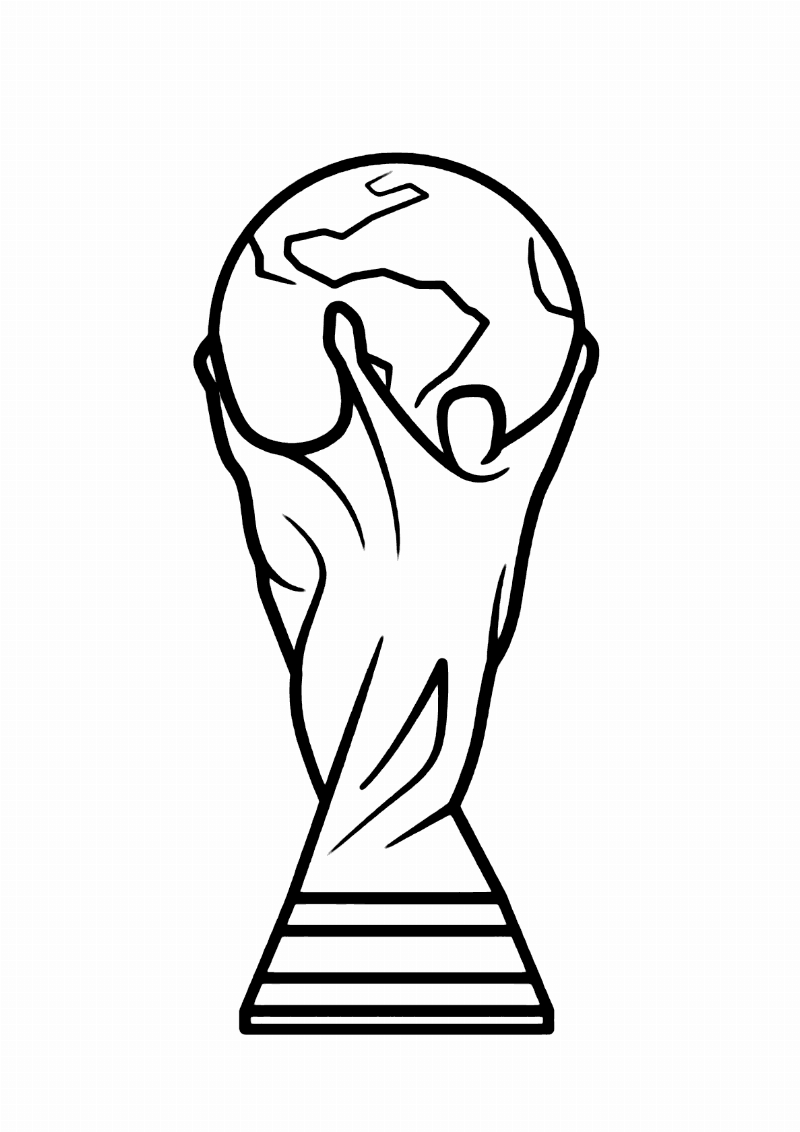 Troféu da Copa do Mundo para Colorir